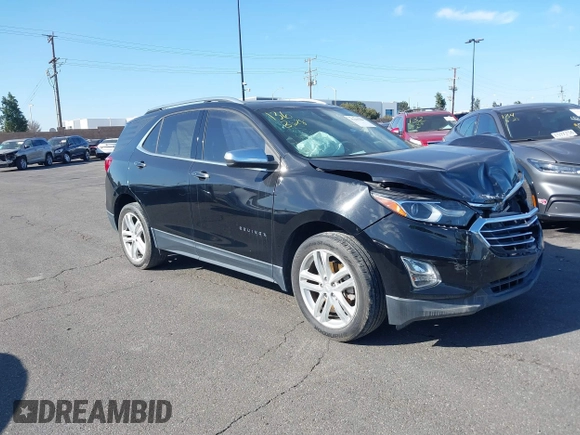2019 Chevrolet Equinox Premier with VIN 3GNAXYEX2KL290677, listed as a IAAI auction lot 41445288 with 32,503 mi miles. Bid and sale history available at carsss.com. Image 1.