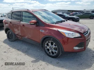2015 Ford Escape Titanium with VIN 1FMCU0J95FUA77796, listed as a Copart auction lot 53182675 with 118,202 mi miles and Salvage title. Bid and sale history available at DreamBid. Image 4.