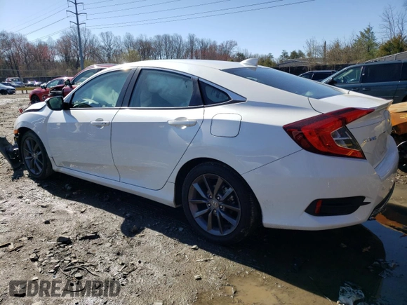 2021 Honda Civic Sedan EX with VIN 19XFC1F30ME205551, listed as a Copart auction lot 49747455 with 36,982 mi miles and Salvage Title. Bid and sale history available at carsss.com. Image 2.