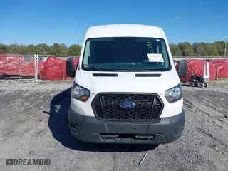 2023 Ford Transit Cargo Van with VIN 1FTBR2C8XPKA33372, listed as a IAAI auction lot 41735299 with 56,777 mi miles. Bid and sale history available at carsss.com. Image 12.