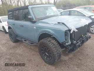 2022 Ford Bronco with VIN 1FMDE5BH1NLB25626, listed as a IAAI auction lot 41936732 with 50,963 mi miles and . Bid and sale history available at DreamBid. Image 1.
