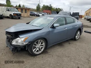 2010 Nissan Maxima SV with VIN 1N4AA5AP2AC824484, listed as a Copart auction lot 51059725 with 254,010 mi miles and Salvage title. Bid and sale history available at DreamBid. Image 1.