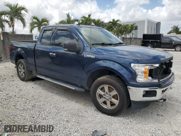2019 Ford F-150 XL with VIN 1FTEX1EP1KKC63781, listed as a Copart auction lot 55036455 with 0 mi miles and Salvage Title. Bid and sale history available at carsss.com. Image 4.