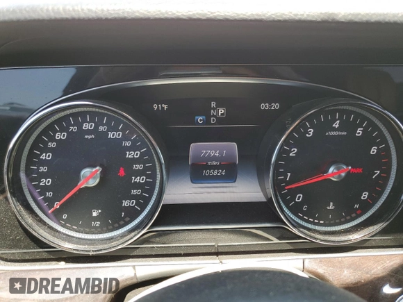 2017 Mercedes-Benz E 300 Luxury with VIN WDDZF4KB5HA041036, listed as a Copart auction lot 53198655 with 105,824 mi miles and Clean title. Bid and sale history available at DreamBid. Image 9.