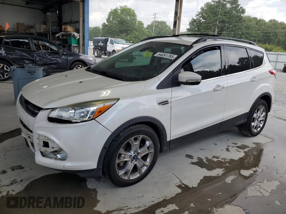 2013 Ford Escape SEL с VIN 1FMCU0H91DUB90163, выставлен на аукционе Copart как лот 64091785 с пробегом 156 038 миль миль и Списание • Salvage title. История ставок и продаж доступна на DreamBid. Изображение 1.