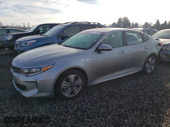 2017 Kia Optima EX with VIN KNAGU4LE7H5013485, listed as a Copart auction lot 89379605 with 42,618 mi miles and Salvage title. Bid and sale history available at DreamBid. Image 1.