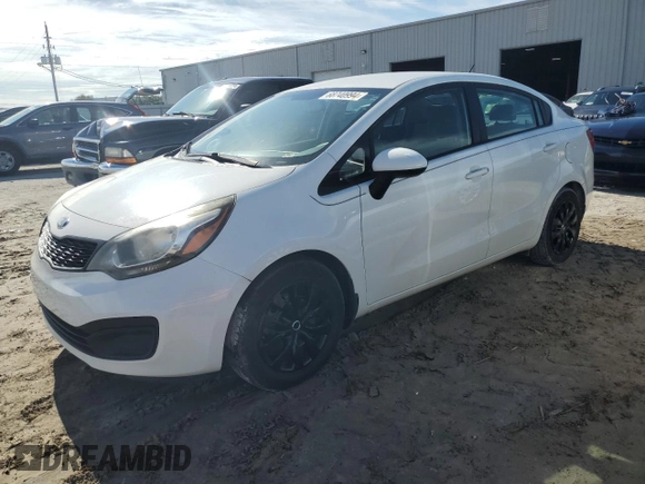 2015 Kia Rio LX with VIN KNADM4A38F6436457, listed as a Copart auction lot 68740994 with 87,474 mi miles and Salvage Title. Bid and sale history available at carsss.com. Image 1.