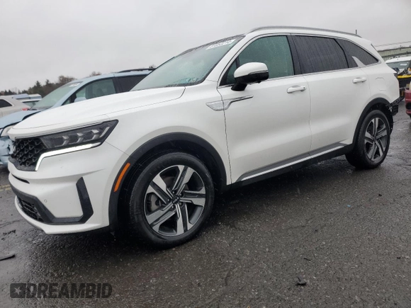 2023 Kia Sorento Hybrid SX Prestige with VIN KNDRMDLG4P5146779, listed as a Copart auction lot 81852214 with 33,116 mi miles and Salvage Title. Bid and sale history available at carsss.com. Image 1.