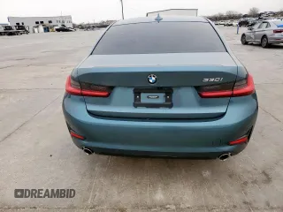 2021 BMW 3 Series 330i with VIN 3MW5R1J09M8C14333, listed as a Copart auction lot 48227865 with 0 mi miles and Salvage Title. Bid and sale history available at carsss.com. Image 6.