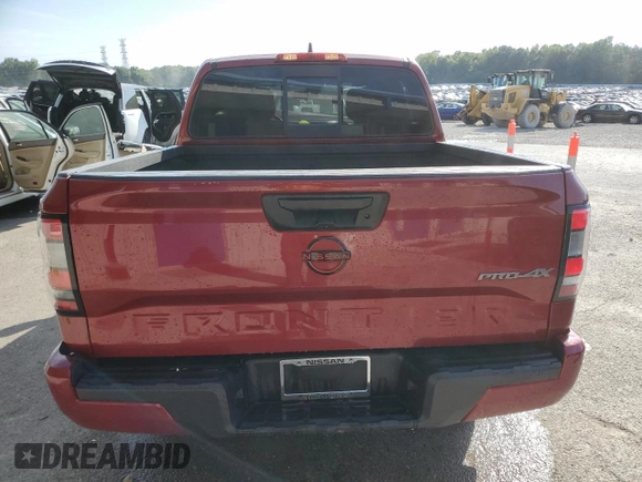 2022 Nissan Frontier S with VIN 1N6ED1EKXNN617813, listed as a Copart auction lot 68093124 with 60,994 mi miles and Salvage Title. Bid and sale history available at carsss.com. Image 6.