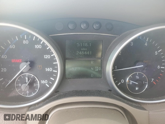 2007 Mercedes-Benz GL-Class with VIN 4JGBF71E67A202903, listed as a Copart auction lot 72782924 with 248,441 mi miles and Salvage Title. Bid and sale history available at carsss.com. Image 9.