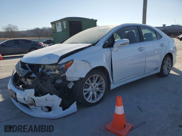 2010 Lexus HS 250h with VIN JTHBB1BA5A2013457, listed as a Copart auction lot 42785595 with 110,140 mi miles and Salvage Title. Bid and sale history available at DreamBid. Image 1.
