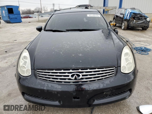 2007 Infiniti G35 with VIN JNKCV54E87M903757, listed as a Copart auction lot 45149705 with Not Provided miles and Non Repairable. Bid and sale history available at carsss.com. Image 5.