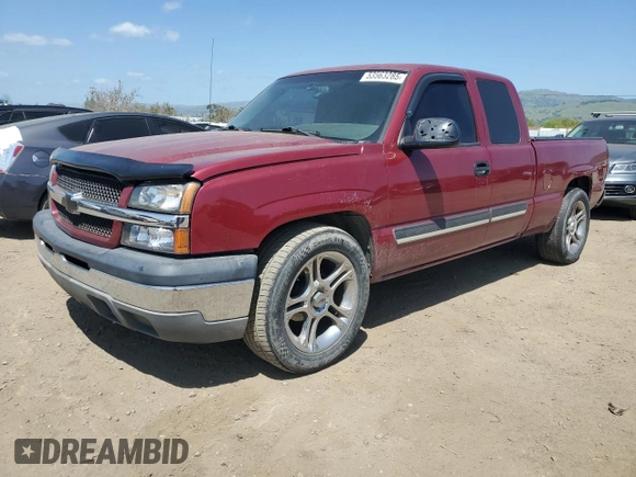 2004 Chevrolet Silverado 1500 Work Truck with VIN 2GCEC19V941290590, listed as a Copart auction lot 53563285 with 198,578 mi miles and Salvage Title. Bid and sale history available at carsss.com. Image 1.