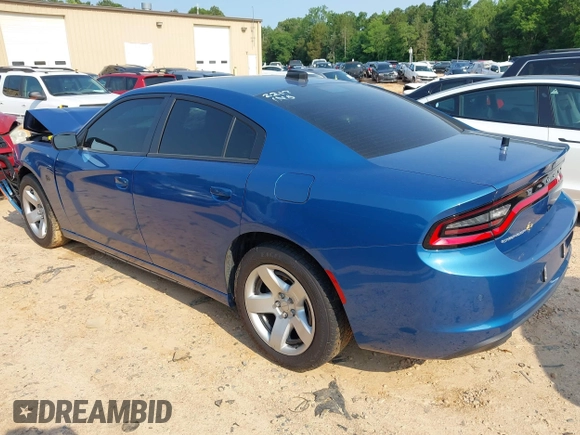 2021 Dodge Charger Police with VIN 2C3CDXAT3MH684776, listed as a IAAI auction lot 42383536 with 28,799 mi miles and . Bid and sale history available at DreamBid. Image 3.