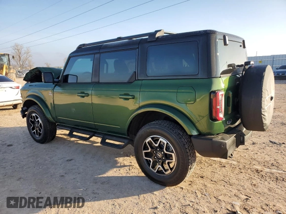 2024 Ford Bronco Outer Banks with VIN 1FMDE8BHXRLB04524, listed as a Copart auction lot 87458424 with 837 mi miles and Salvage Title. Bid and sale history available at DreamBid. Image 2.