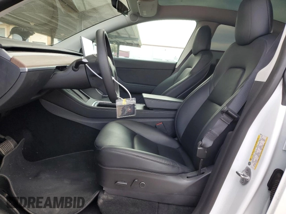 2022 Tesla Model Y Long Range with VIN 7SAYGDEE5NF435702, listed as a Copart auction lot 43754325 with 47,121 mi miles and Salvage Title. Bid and sale history available at carsss.com. Image 7.