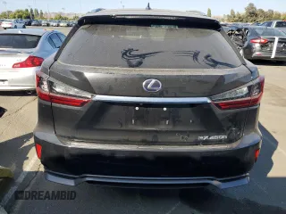 2018 Lexus RX 450h with VIN 2T2BGMCA0JC022499, listed as a Copart auction lot 59189605 with 84,263 mi miles and Salvage title. Bid and sale history available at DreamBid. Image 6.