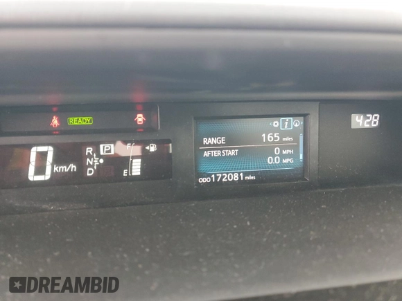 2015 Toyota Prius Two z VIN JTDZN3EU6FJ039345, wystawiony jako Copart lot #57702775 z przebiegiem 172 081 mil mil oraz Szkoda całkowita • Salvage title. Historia ofert i sprzedaży dostępna na DreamBid. Obrazek 9.