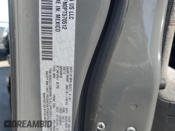 2023 Jeep Compass Latitude Lux с VIN 3C4NJDFN0PT570512, выставлен на аукционе Copart как лот 54932165 с пробегом 27 227 миль миль и Списание • Salvage title. История ставок и продаж доступна на DreamBid. Изображение 14.