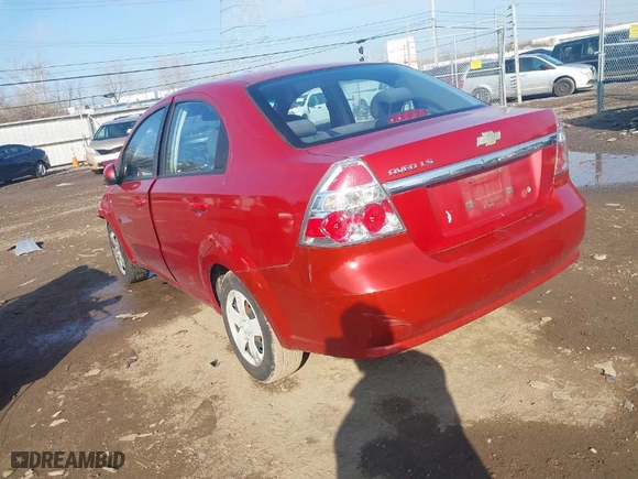 2008 Chevrolet Aveo LS with VIN KL1TD56668B086156, listed as a IAAI auction lot 41888691 with 94,782 mi miles. Bid and sale history available at carsss.com. Image 3.