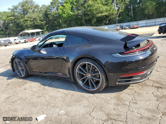 2021 Porsche 911 Carrera with VIN WP0AA2A93MS206806, listed as a Copart auction lot 58923294 with 25,088 mi miles and Salvage Title. Bid and sale history available at carsss.com. Image 2.