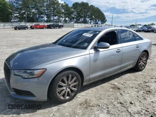 2014 Audi A6 Premium Plus with VIN WAUFGAFC5EN043155, listed as a Copart auction lot 56891985 with 87,320 mi miles and Salvage title. Bid and sale history available at DreamBid. Image 1.