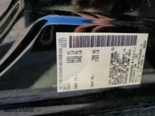 2017 Nissan Maxima SR with VIN 1N4AA6AP6HC416652, listed as a Copart auction lot 48131995 with 52,280 mi miles and Salvage Title. Bid and sale history available at carsss.com. Image 12.