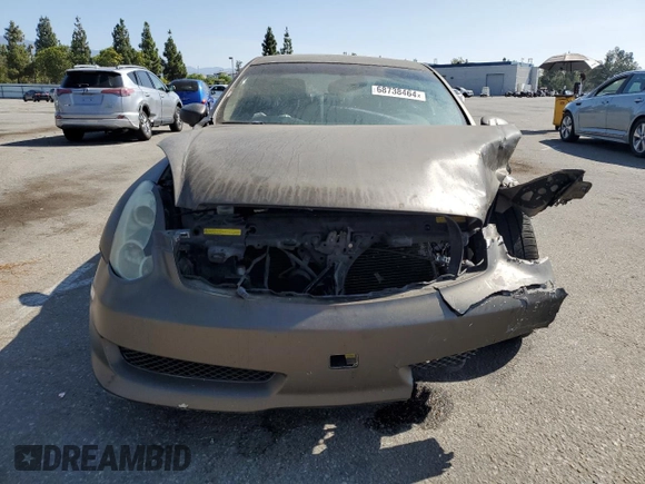 2004 Infiniti G35 Coupe w/Leather with VIN JNKCV54E44M810584, listed as a Copart auction lot 68738464 with 168,991 mi miles and Salvage Title. Bid and sale history available at carsss.com. Image 5.