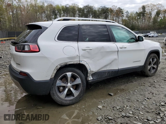 2019 Jeep Cherokee Limited with VIN 1C4PJMDX9KD158035, listed as a Copart auction lot 52871525 with 97,543 mi miles and Salvage Title. Bid and sale history available at DreamBid. Image 3.