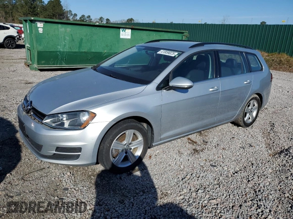 2015 Volkswagen Golf SportWagen TDI SEL with VIN 3VWCA7AU1FM507223, listed as a Copart auction lot 41859025 with 210,364 mi miles and Salvage Title. Bid and sale history available at carsss.com. Image 1.