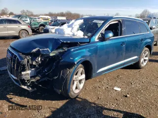 2020 Audi Q7 Premium with VIN WA1AJAF75LD011028, listed as a Copart auction lot 43251574 with 46,658 mi miles. Bid and sale history available at carsss.com. Image 1.