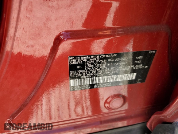 2017 Toyota RAV4 LE with VIN JTMBFREV1HJ134909, listed as a Copart auction lot 60103055 with 71,414 mi miles and Salvage title. Bid and sale history available at DreamBid. Image 12.