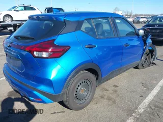 2021 Nissan Kicks S with VIN 3N1CP5BV1ML505393, listed as a IAAI auction lot 41706638 with 22,510 mi miles. Bid and sale history available at carsss.com. Image 4.