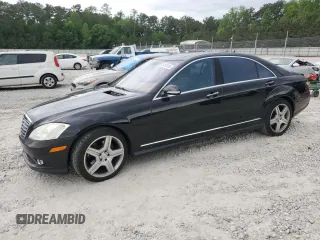 2007 Mercedes-Benz S 550 with VIN WDDNG71X47A121193, listed as a Copart auction lot 54193185 with 233,090 mi miles and Salvage Title. Bid and sale history available at DreamBid. Image 1.