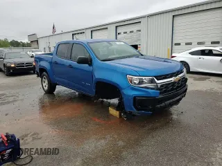 2021 Chevrolet Colorado 2WD Work Truck with VIN 1GCGSBEA8M1142022, listed as a Copart auction lot 51664265 with 56,130 mi miles and Salvage title. Bid and sale history available at DreamBid. Image 14.