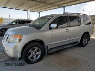 2009 Nissan Armada SE z VIN 5N1BA08D29N600530, wystawiony jako Copart lot #58408825 z przebiegiem 206 580 mil mil oraz Czysty tytuł • Clean title. Historia ofert i sprzedaży dostępna na DreamBid. Obrazek 1.