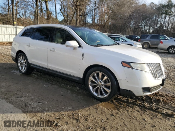 2012 Lincoln MKT EcoBoost with VIN 2LMHJ5AT4CBL50160, listed as a Copart auction lot 41696865 with 154,342 mi miles and Salvage Title. Bid and sale history available at DreamBid. Image 4.