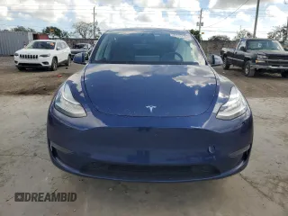 2020 Tesla Model Y Long Range with VIN 5YJYGDEE7LF038244, listed as a Copart auction lot 44153755 with 53,256 mi miles and Salvage Title. Bid and sale history available at DreamBid. Image 5.