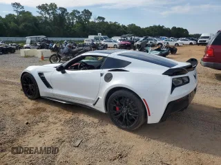 2015 Chevrolet Corvette Z06 3LZ with VIN 1G1YU2D64F5609100, listed as a Copart auction lot 58628714 with 45,992 mi miles and Salvage Title. Bid and sale history available at carsss.com. Image 2.