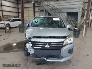 2022 Mitsubishi Mirage ES with VIN ML32AUHJ0NH002031, listed as a IAAI auction lot 41654897 with 42,863 mi miles. Bid and sale history available at carsss.com. Image 12.