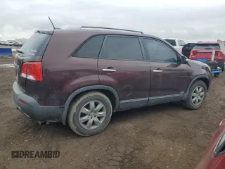 2013 Kia Sorento LX with VIN 5XYKTDA2XDG387261, listed as a Copart auction lot 51788685 with 57,131 mi miles and Salvage Title. Bid and sale history available at carsss.com. Image 3.
