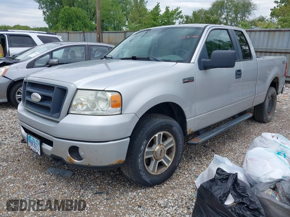 2008 Ford F-150 STX with VIN 1FTRX14W48FB49284, listed as a IAAI auction lot 42167294 with 121,120 mi miles and . Bid and sale history available at DreamBid. Image 2.