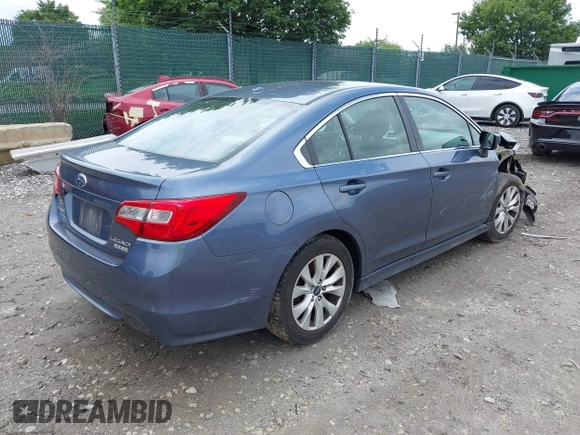 2015 Subaru Legacy Premium with VIN 4S3BNAC6XF3009764, listed as a IAAI auction lot 42528109 with 105,332 mi miles and . Bid and sale history available at DreamBid. Image 4.