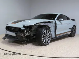 2023 Ford Mustang Mach 1 with VIN 1FA6P8R02P5502244, listed as a Copart auction lot 46698935 with 12,573 mi miles and Clean title. Bid and sale history available at DreamBid. Image 2.