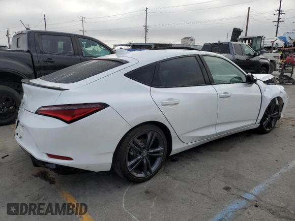 2024 Acura Integra w/A-Spec Package with VIN 19UDE4H39RA016294, listed as a Copart auction lot 67070645 with 16,522 mi miles and Salvage title. Bid and sale history available at DreamBid. Image 3.