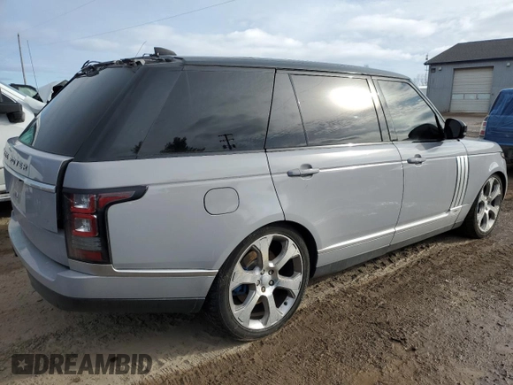 2017 Land Rover Range Rover with VIN SALGS5FE8HA347325, listed as a Copart auction lot 43391445 with 92,181 mi miles and Clean title. Bid and sale history available at DreamBid. Image 3.
