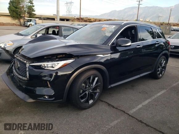 2019 Infiniti QX50 Essential with VIN 3PCAJ5M10KF103991, listed as a Copart auction lot 67370683 with 60,690 mi miles and Salvage title. Bid and sale history available at DreamBid. Image 1.