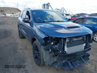 2020 Dodge Durango GT with VIN 1C4RDJDG1LC372863, listed as a IAAI auction lot 41738798 with 30,252 mi miles and . Bid and sale history available at DreamBid. Image 1.