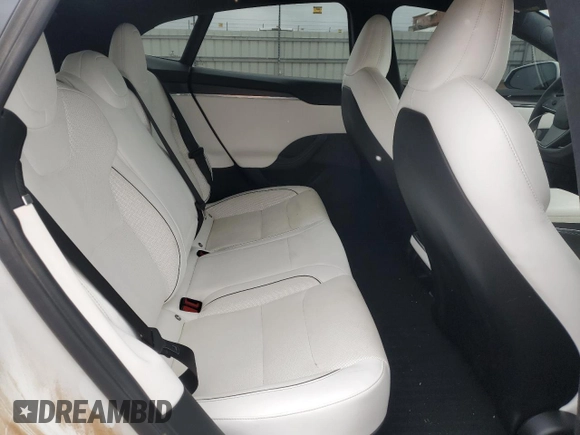 2022 Tesla Model S Plaid with VIN 5YJSA1E69NF461067, listed as a Copart auction lot 50060685 with 46,785 mi miles and Salvage Title. Bid and sale history available at DreamBid. Image 10.